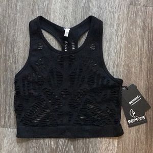 90 degree - Textured Seamless Crop Top